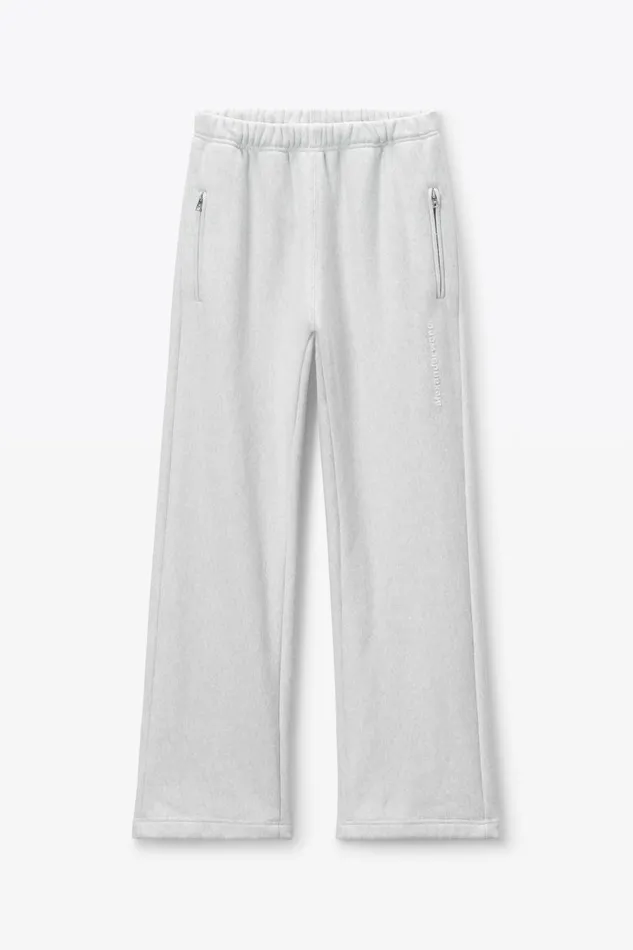Alexander Wang Bottoms Men Logo Embroidered Oversized Sweatpants In Heavy Cotton Terry
