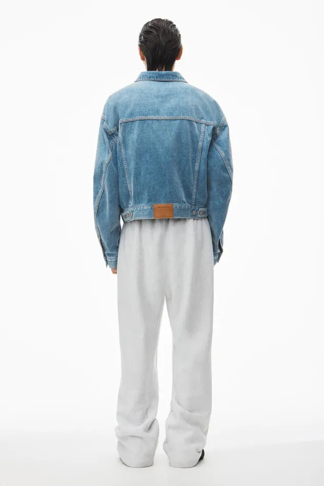 Alexander Wang Bottoms Men Logo Embroidered Oversized Sweatpants In Heavy Cotton Terry