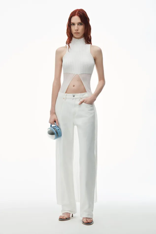 Alexander Wang Denim Women Ez MidRise StraightLeg Jeans