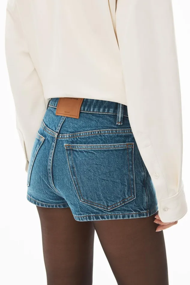 Alexander Wang Denim Women MidRise Skort In Comfort Stretch Denim