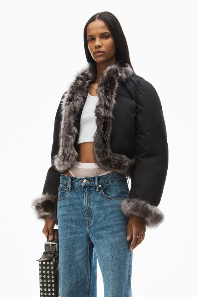 Alexander Wang Denim Women PreStyled StraightLeg SlitHem Jeans In Cotton