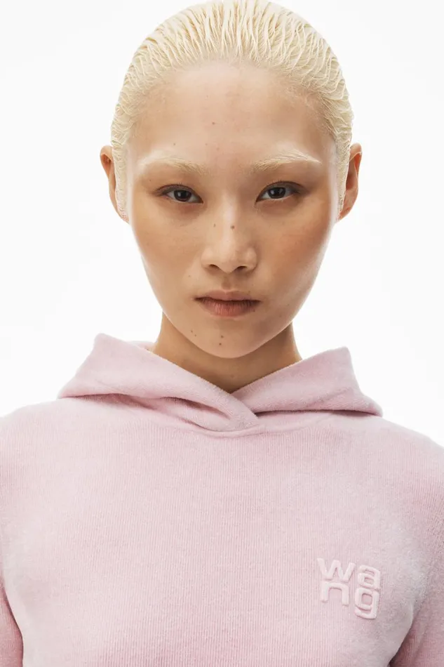 Alexander Wang Dresses Women LogoEmbossed Hoodie Minidress