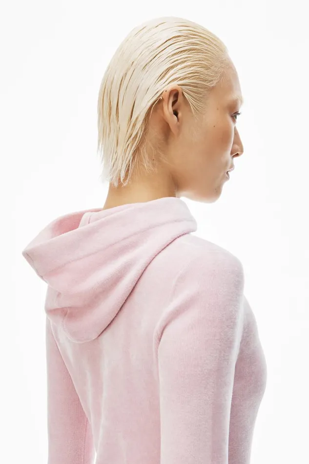 Alexander Wang Dresses Women LogoEmbossed Hoodie Minidress