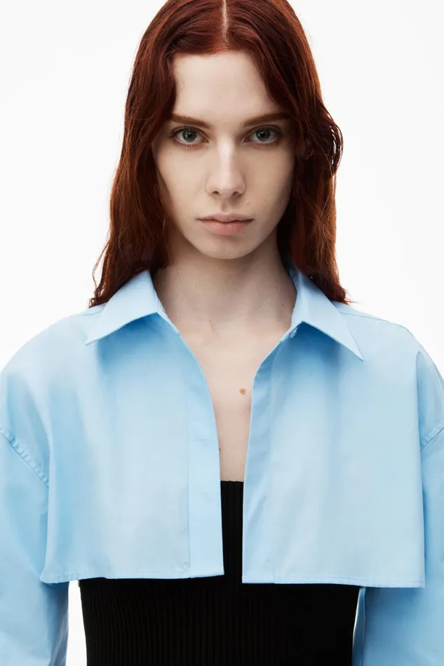 Alexander Wang Dresses Women PreStyled Cropped Cami and Button Up Twinset Dress
