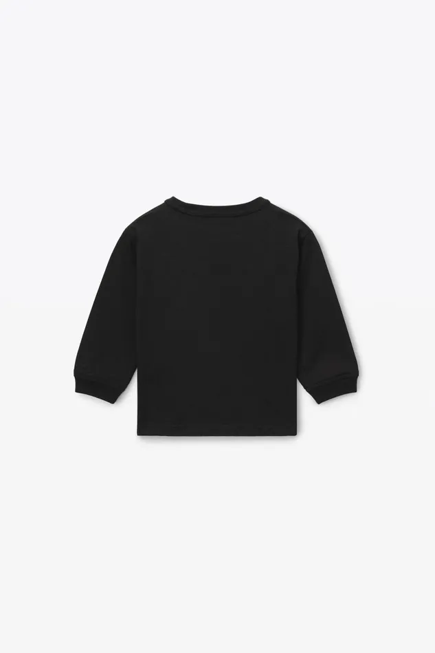 Alexander Wang Kids Logo Long Sleeve Tee In Essential Jersey