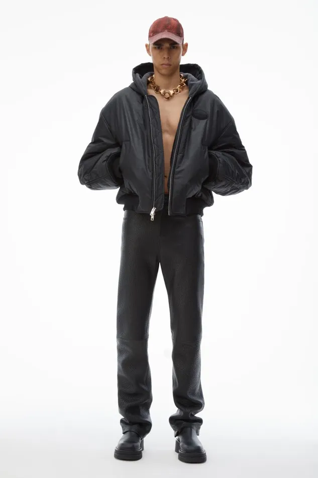 Alexander Wang Outerwear Men Padded Bomber Jacket