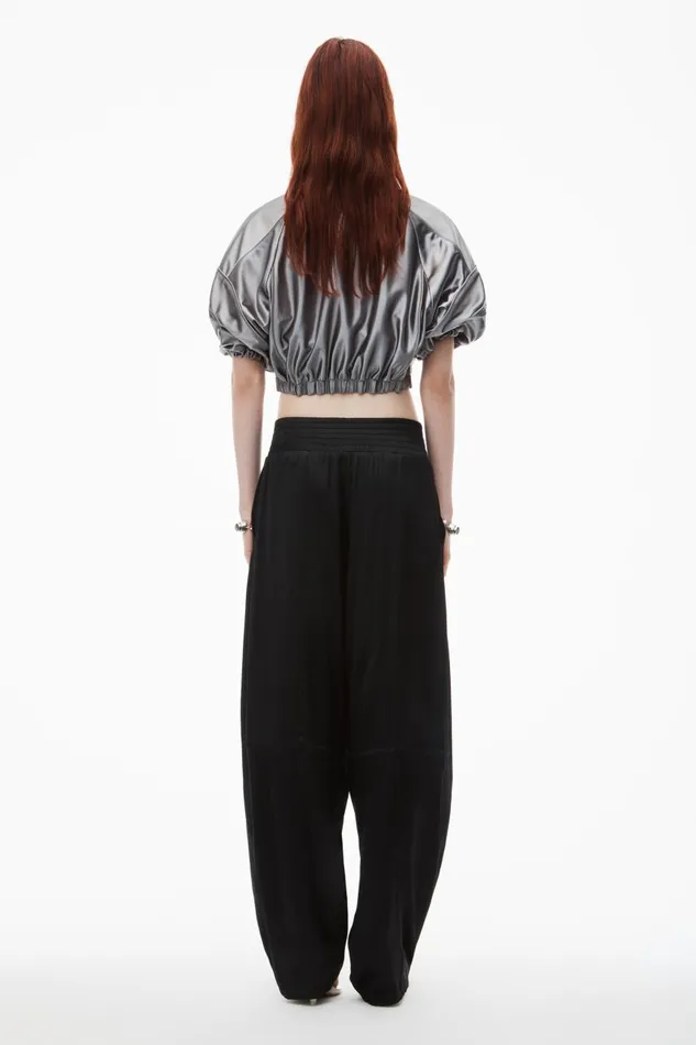 Alexander Wang Pants Women Wide Leg Pant In Satin Jersey