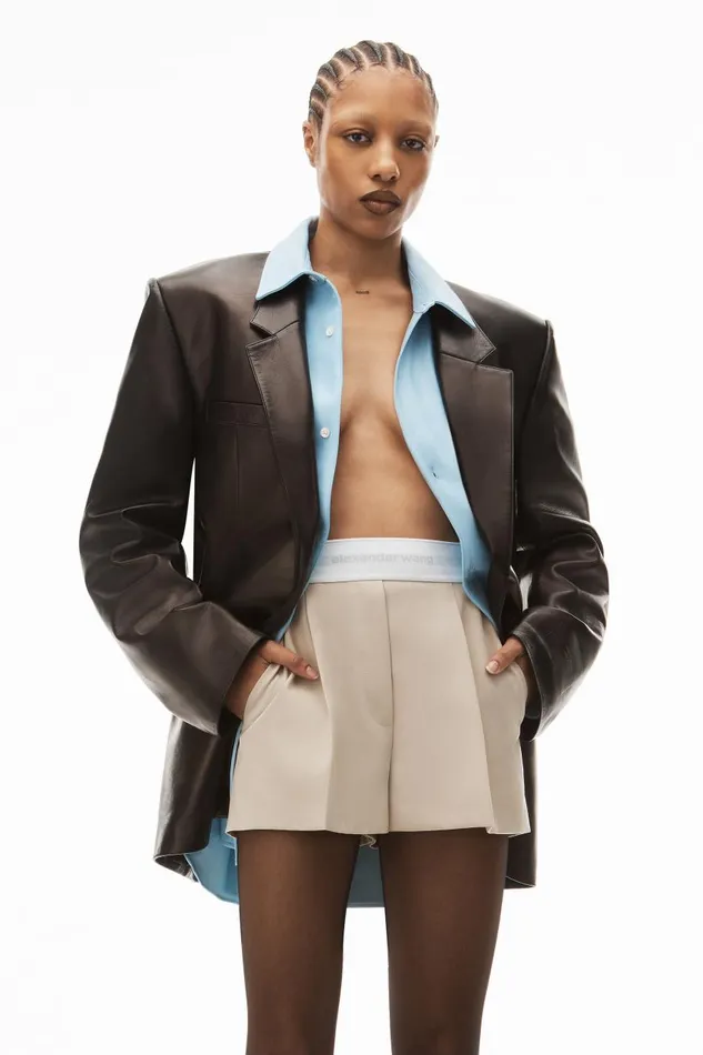 Alexander Wang Shorts Women Pleated Shorts In Wool Tailoring