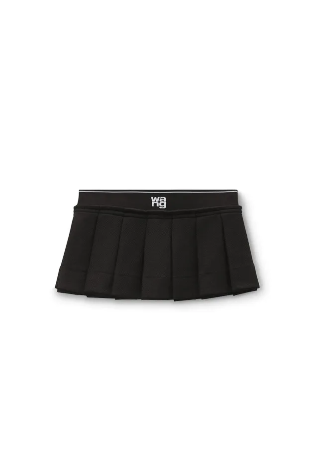 Alexander Wang Skirts Women Logo Cheerleader Mini Skirt In Pique