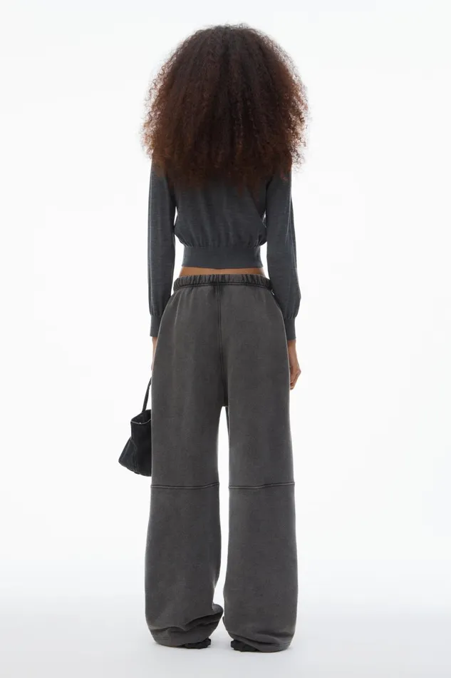 Alexander Wang Sweaters Women Logo Cropped Cardigan In Superfine Merino