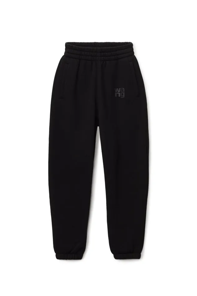 Alexander Wang Sweatpants Women Puff Logo Sweatpant In Structured Terry