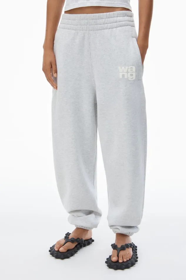 Alexander Wang Sweatpants Women Puff Logo Sweatpant In Structured Terry