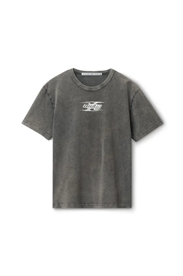 Alexander Wang TShirts Women Blade LogoEmbossed Tee In Cotton