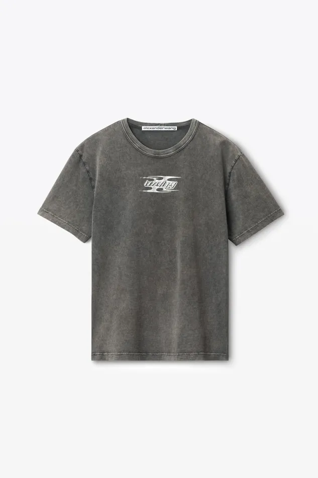 Alexander Wang TShirts Women Blade LogoEmbossed Tee In Cotton