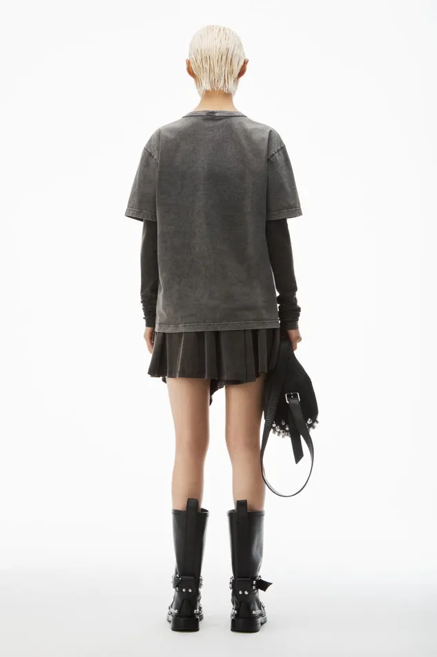 Alexander Wang TShirts Women Blade LogoEmbossed Tee In Cotton