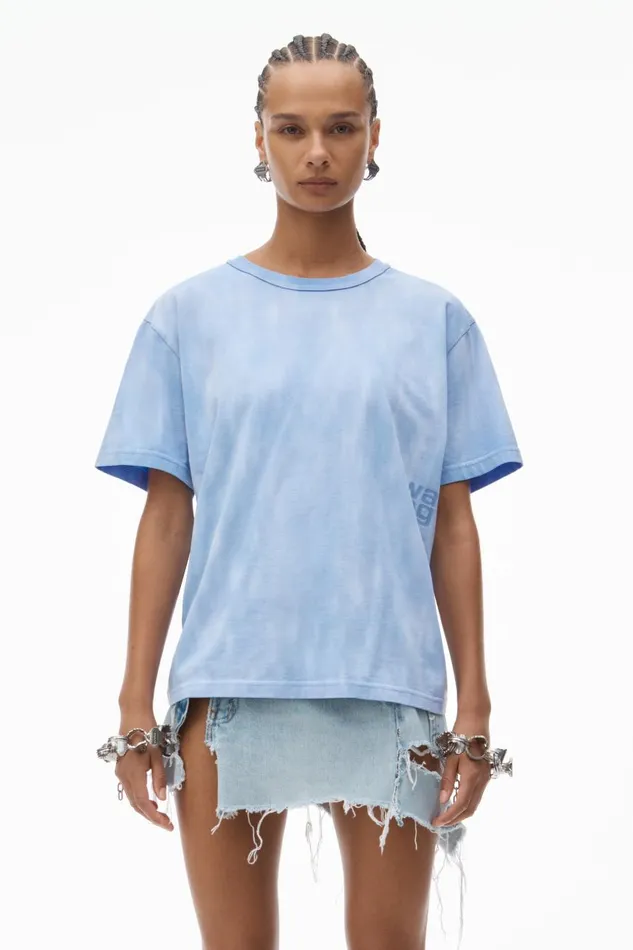 Alexander Wang TShirts Women Puff Logo Tee In Cotton Jersey