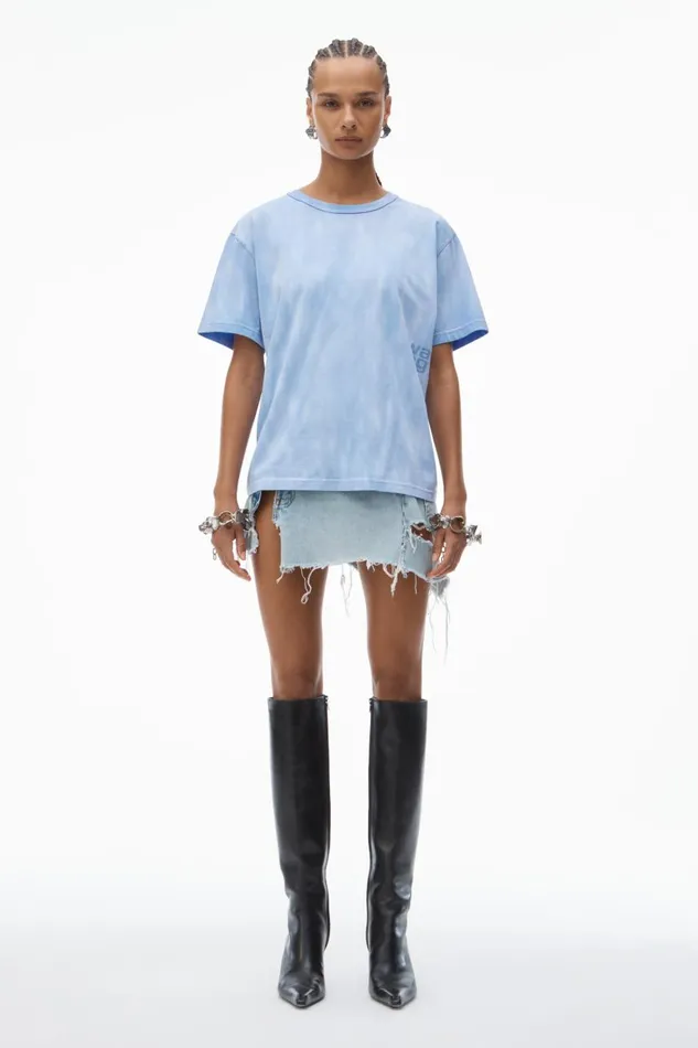 Alexander Wang TShirts Women Puff Logo Tee In Cotton Jersey