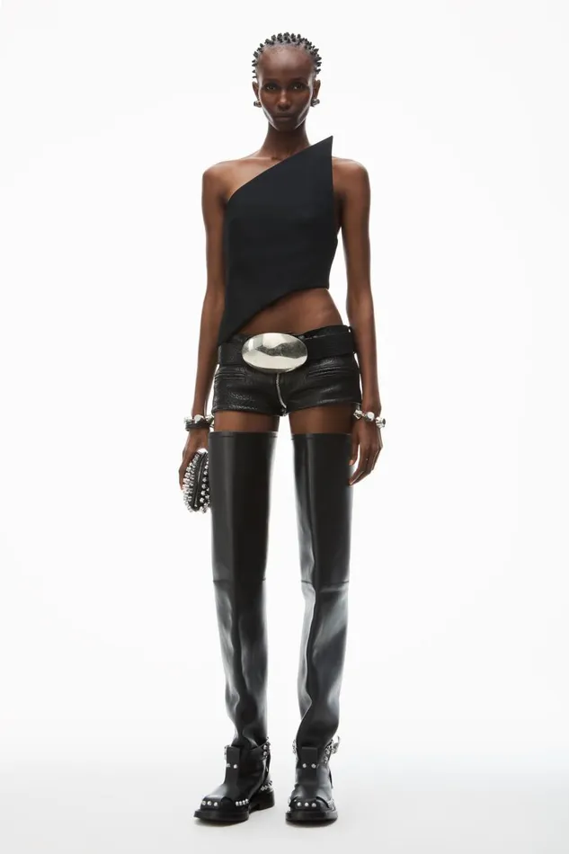 Alexander Wang Tops and Shirts Women Asymmetric OneShoulder Top In Wool