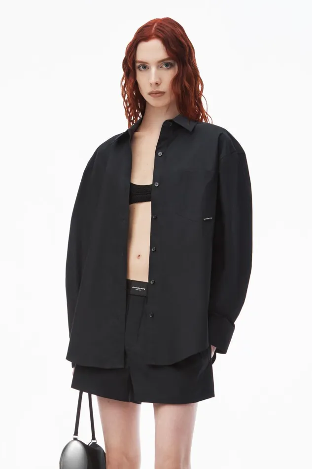 Alexander Wang Tops and Shirts Women Boyfriend Shirt In Cotton