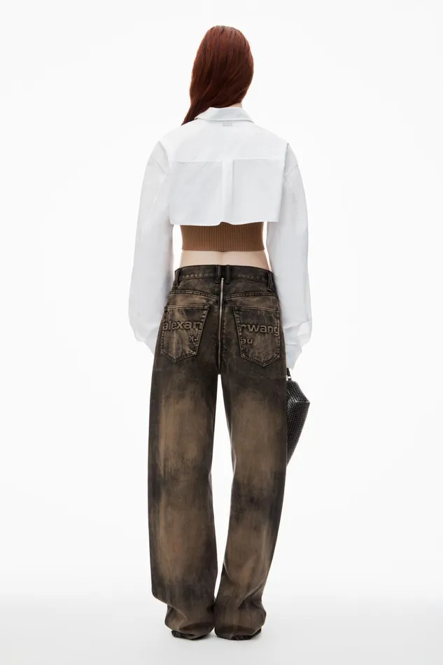 Alexander Wang Tops and Shirts Women PreStyled Cami and Cropped Button Up Twinset