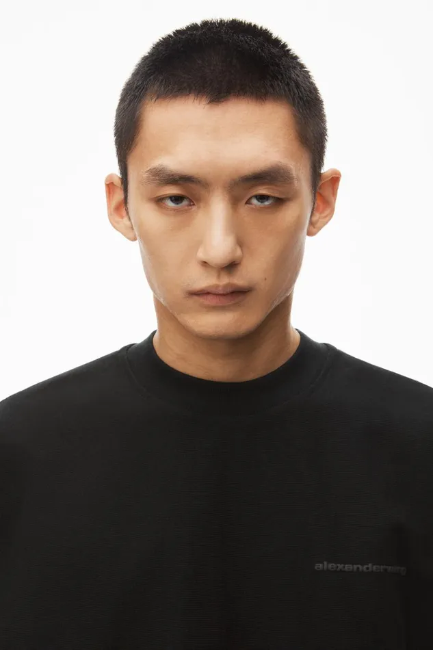 Alexander Wang Tops Men Puffed Logo Muscle Tank Top In Cotton