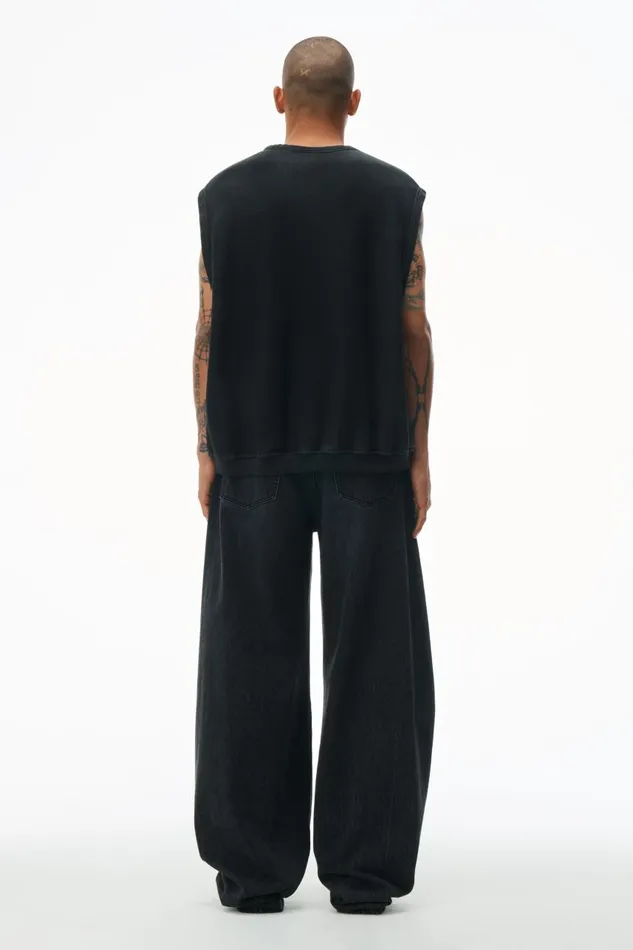Alexander Wang UnisexWomenMen Sleeveless Crew Neck Vest In Terry