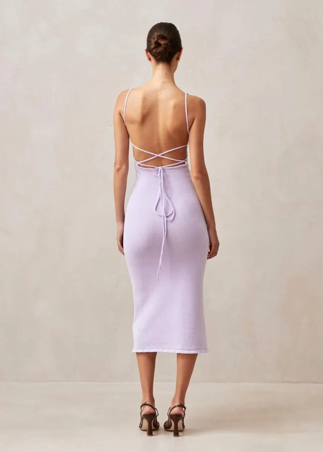ALOHAS Dresses Delicate 8211 Lilac Knit Dress 8211 Women
