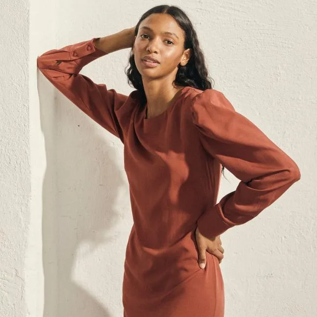 ALOHAS Dresses Exclesa 8211 Brown Dress 8211 Women