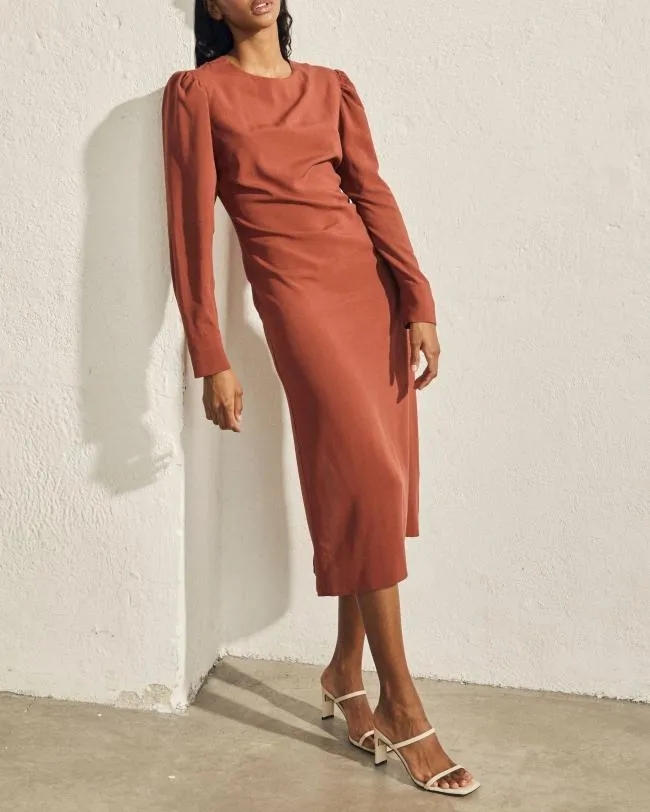ALOHAS Dresses Exclesa 8211 Brown Dress 8211 Women