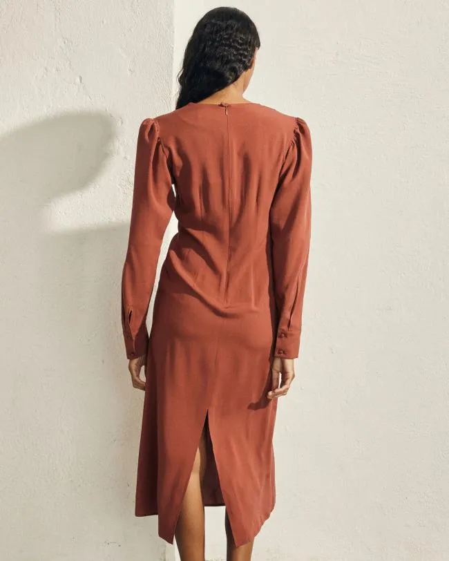 ALOHAS Dresses Exclesa 8211 Brown Dress 8211 Women