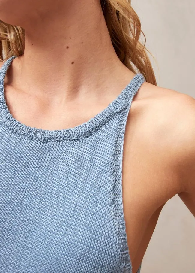 ALOHAS Dresses Sorrento 8211 Blue Knit Dress 8211 Women