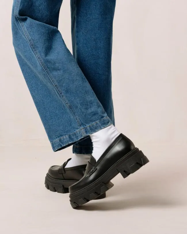 ALOHAS Loafers Trailblazer 8211 Black Leather Loafers 8211 Women