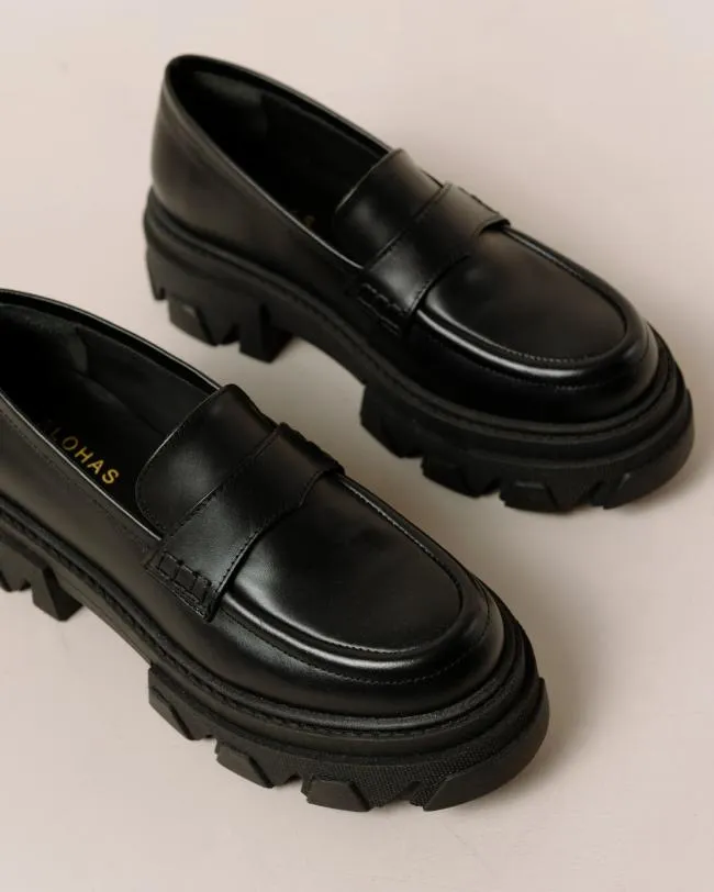 ALOHAS Loafers Trailblazer 8211 Black Leather Loafers 8211 Women