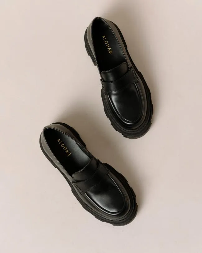 ALOHAS Loafers Trailblazer 8211 Black Leather Loafers 8211 Women