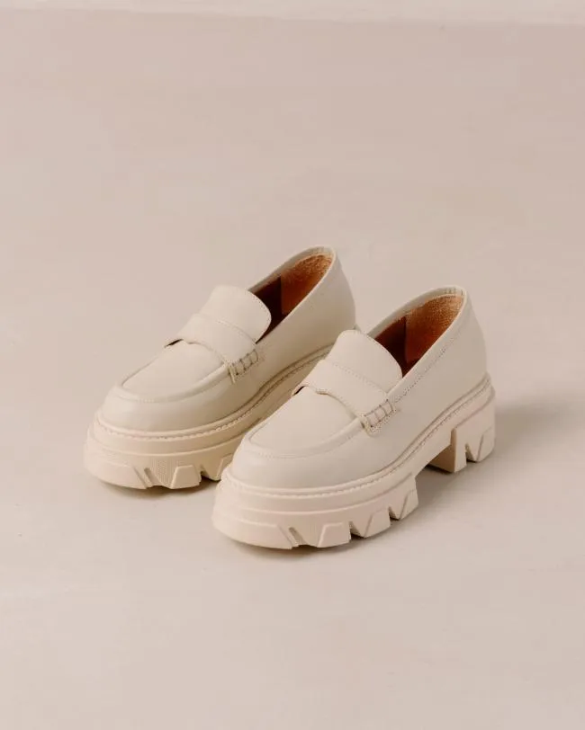 ALOHAS Loafers Trailblazer 8211 Cream Leather Loafers 8211 Women