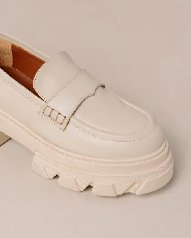 ALOHAS Loafers Trailblazer 8211 Cream Leather Loafers 8211 Women