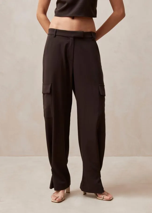 ALOHAS Pants Rita 8211 Brown Cargo Pants 8211 Women