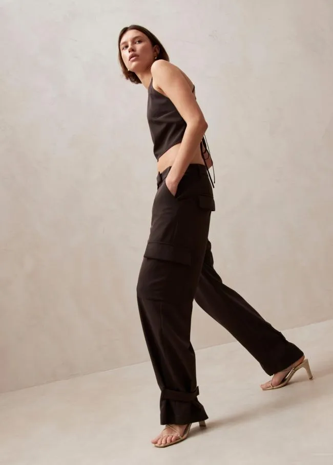 ALOHAS Pants Rita 8211 Brown Cargo Pants 8211 Women