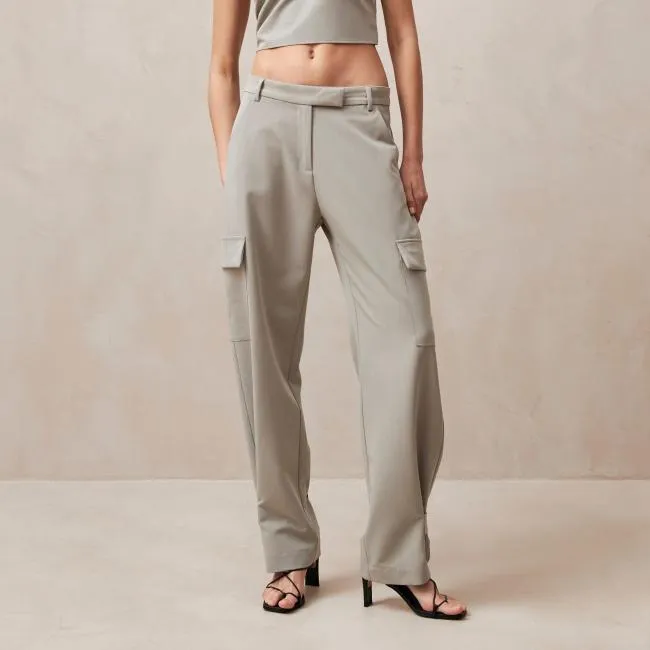 ALOHAS Pants Rita 8211 Gray Cargo Pants 8211 Women