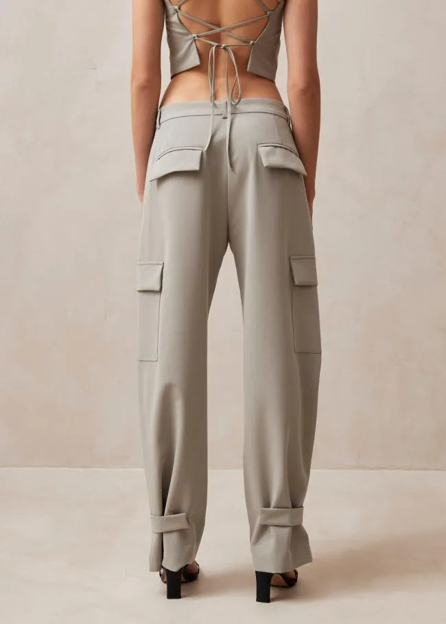 ALOHAS Pants Rita 8211 Gray Cargo Pants 8211 Women