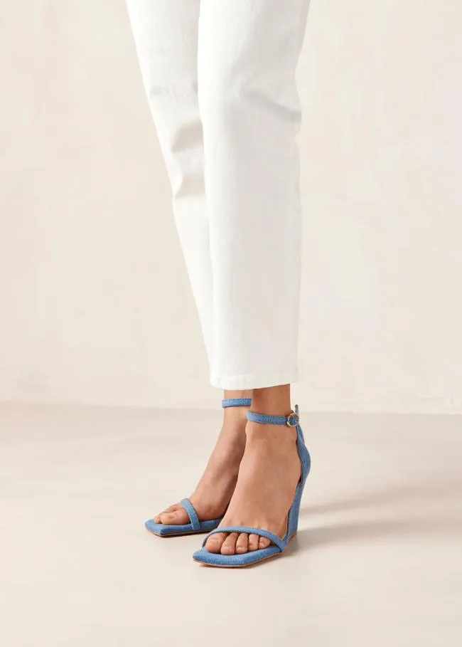 ALOHAS Sandals Gata 8211 Denim Wedge Sandals 8211 Women
