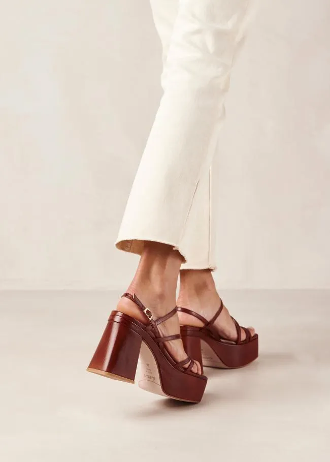 ALOHAS Sandals Talina 8211 Brown Vegan Leather Sandals 8211 Women