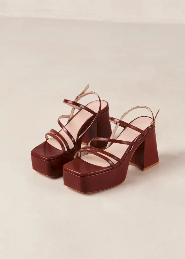 ALOHAS Sandals Talina 8211 Brown Vegan Leather Sandals 8211 Women
