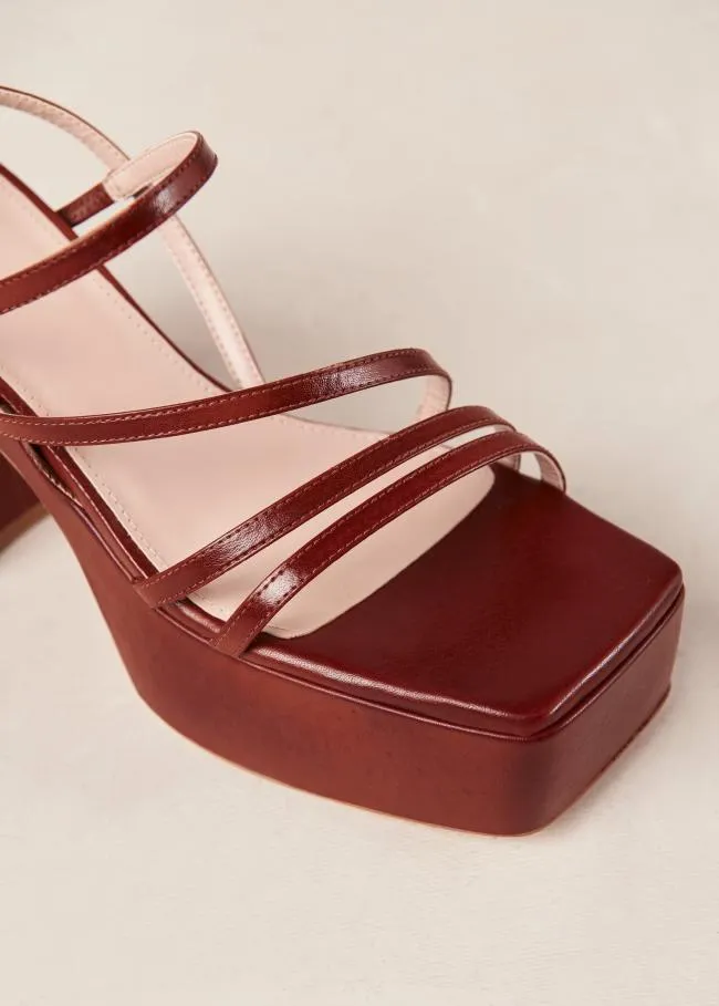 ALOHAS Sandals Talina 8211 Brown Vegan Leather Sandals 8211 Women