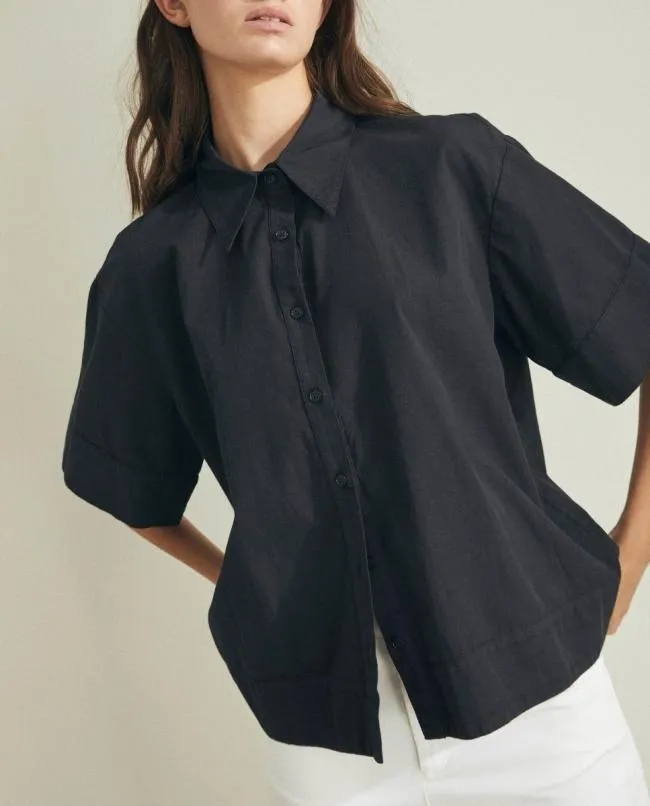 ALOHAS Shirts Zeal 8211 Black Cotton Shirt 8211 Women