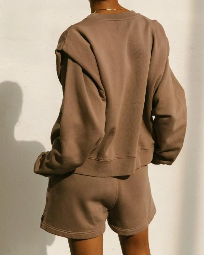 ALOHAS Sweaters and Cardigans Doppio 8211 Brown Cotton Top 8211 Women