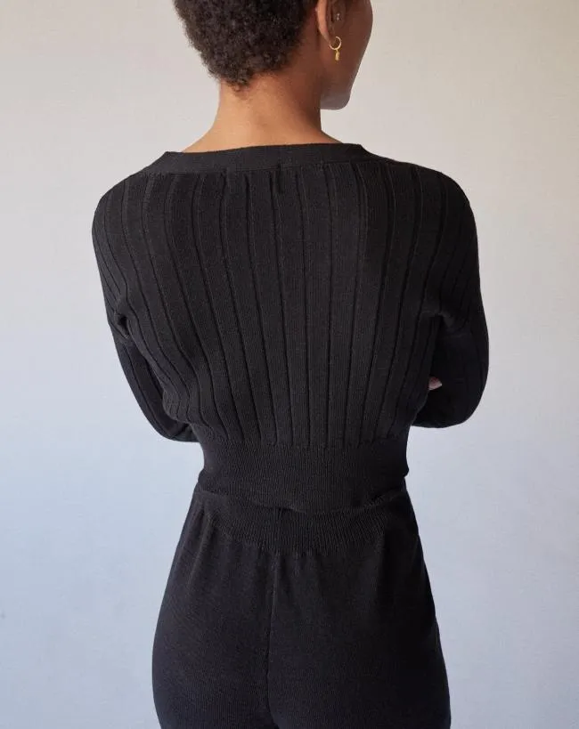 ALOHAS Tops Tender 8211 Black Cardigan 8211 Women