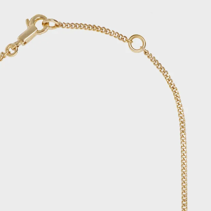 Alphabet R Necklace In Brass With Gold Finish Gold Women CELINE ALPHABET