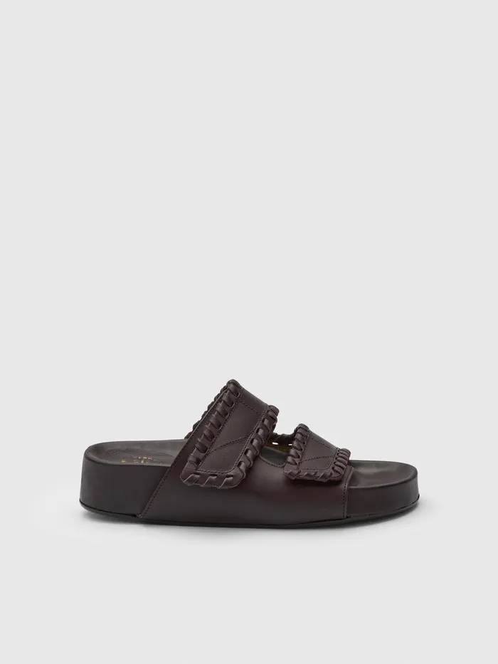 ATP Atelier Sandals Furlo Stitch Walnut Leather Comfy Sandals Walnut 8211 Women ATP Atelier Sandals Furlo Stitch Walnut Leather Comfy Sandals Walnut 8211 Women