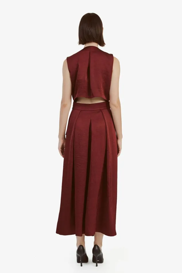 Bardot Day To Night Dresses Lanza Midi Dress In Burgundy 8211 Women Bardot Day To Night Dresses Lanza Midi Dress In Burgundy 8211 Women